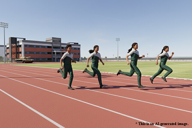 Athletics Track at SRK Sainik School
