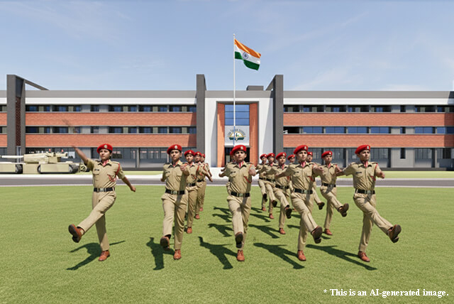 Parade Ground at SRK Sainik School